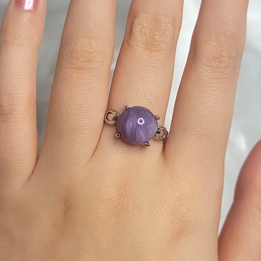 Charoite ring